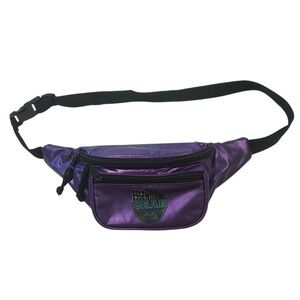Essential Gear Vintage 80's 90's Purple Fanny Waist Pack Bag Travel Retro Gym